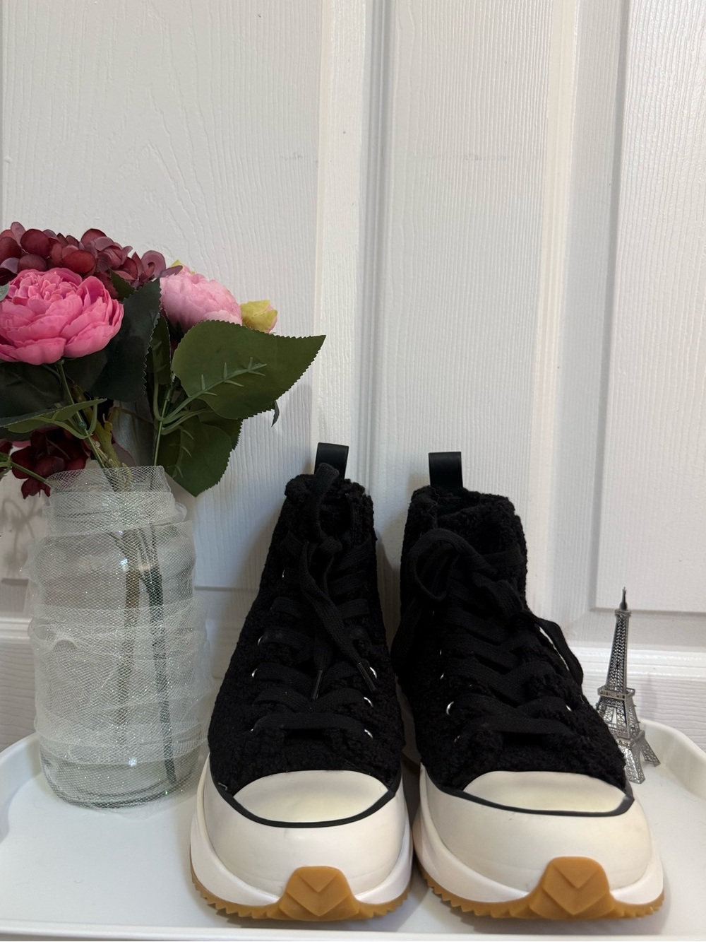 🖤Steve Madden Shaft Faux Fur High Top
Platform Sneakers🖤